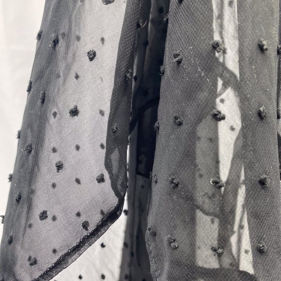 Women's Kimono Cover Up Express Brand Sexy Sheer Swiss Dot Style Beach Wear - Picture 8 of 10